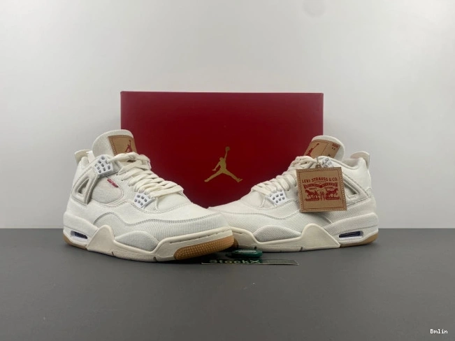 Bmlin Levi's x 'White' AO2571-100 Air 4 Jordan 0716